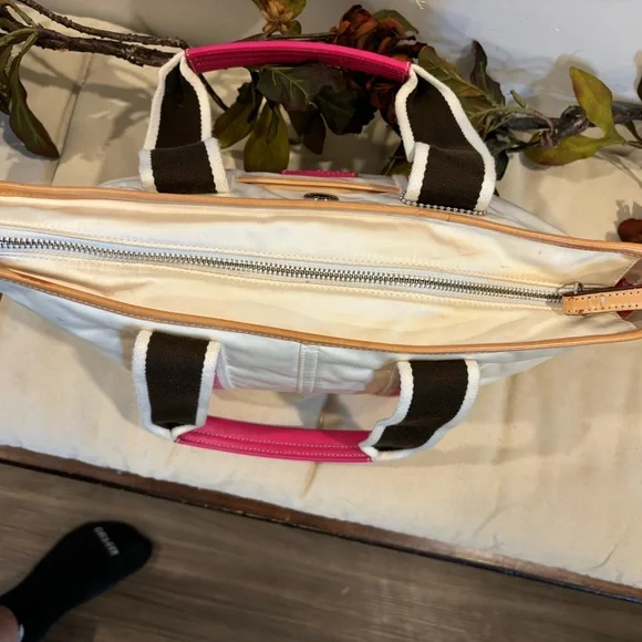 Coach Hampton Sateen Zip Top in Pink - Picture 3 of 7